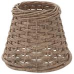 Bruine Rotan Lampenkap Ã15cm - OP=OP - Sfeerverlichting!, Huis en Inrichting, Bruin, Nieuw, Ophalen of Verzenden, Minder dan 25 cm