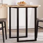 vidaXL Tafelblad rond Ø 80x2 cm massief acaciahout, Huis en Inrichting, Tafels | Eettafels, Verzenden, Nieuw