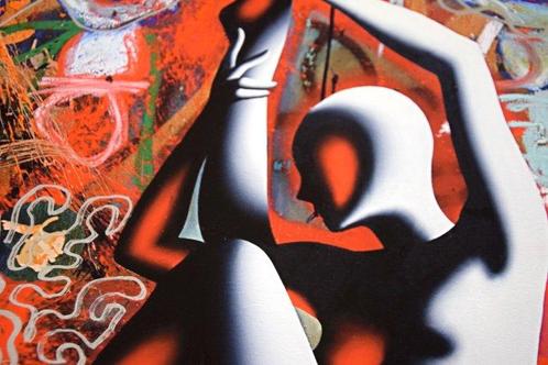 Mark Kostabi (1960) Paul Kostabi (1962) - Lady, Antiek en Kunst, Antiek | Overige Antiek