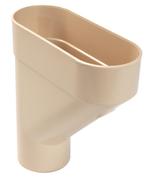 Nicoll PVC-Ti verzamelbak beige Ø80, Ophalen of Verzenden, Nieuw