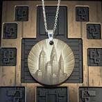 Zilver - Ketting met hanger - Art Deco Geometric