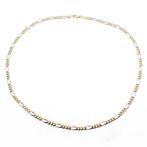 Bicolor gouden figaro schakelketting; Midas, Ophalen of Verzenden, Gebruikt, Overige kleuren, Goud