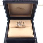 18 krt. witgouden ring met dansende diamant | Chopard, Gebruikt, Overige kleuren, Ophalen of Verzenden, 17 tot 18