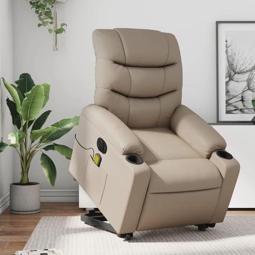 vidaXL Sta-op-massagestoel elektrisch kunstleer, Huis en Inrichting, Fauteuils, Nieuw, Verzenden