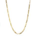 Gouden figaro collier 53 cm 14 karaat, Sieraden, Tassen en Uiterlijk, Kettingen, Verzenden, Zo goed als nieuw, Goud, Goud