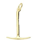 Gouden Pikhouweel ketting hanger, Verzenden, Nieuw