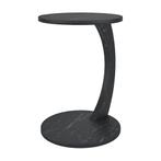 [en.casa] Bijzettafel Holeby 56x38 cm marmer zwart