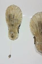 Murano - Wandlamp (2) - Schelp - Glas, Messing -