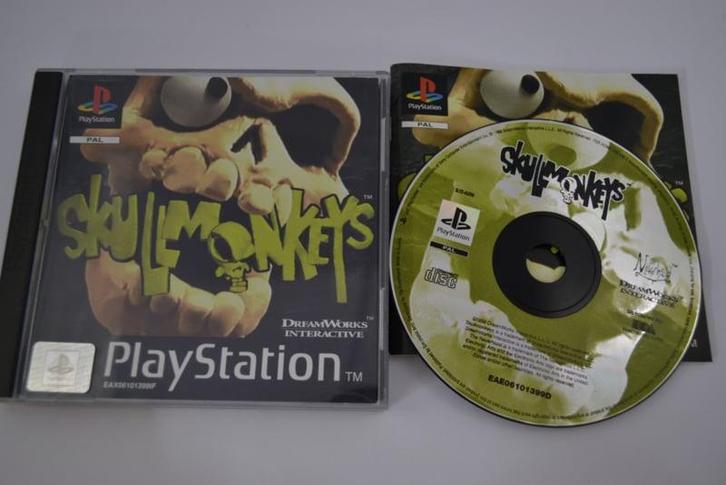 Skullmonkeys (PS1 PAL), Spelcomputers en Games, Games | Sony PlayStation 1, Zo goed als nieuw, Verzenden