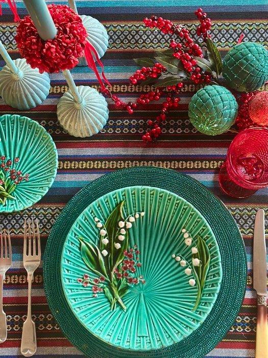 Indrukwekkend etnisch brokaat tafelkleed. - Tafelkleed - 270, Antiek en Kunst, Curiosa en Brocante