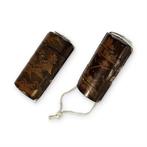 Vier-ruimte ovaal maki-e Nashiji-lak Inro () - Houten