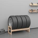 vidaXL Bandenrek 120x40x40 cm massief grenenhout, Verzenden, Nieuw