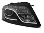 LED koplamp units Black Audi Q5 08-12 TRU DRL 2e kans, Gebruikt, Verzenden, Audi