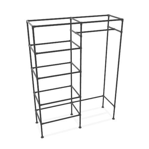 Steigerbuis Kast Agrinio | Zwart 26.9 mm | Staand | DIY | Do, Huis en Inrichting, Kasten | Overige, Ophalen of Verzenden