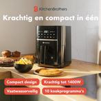 2dekans | KitchenBrothers Airfryer - 3,3L - 1400W -, Witgoed en Apparatuur, Frituurpannen, Ophalen of Verzenden, Zo goed als nieuw