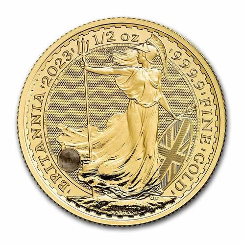 Gouden Britannia 1/2 oz 2023, Postzegels en Munten, Munten | Europa | Niet-Euromunten, Losse munt, Goud, Overige landen, Verzenden