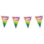 Regenboog Happy Birthday Slinger 6m, Verzenden, Nieuw