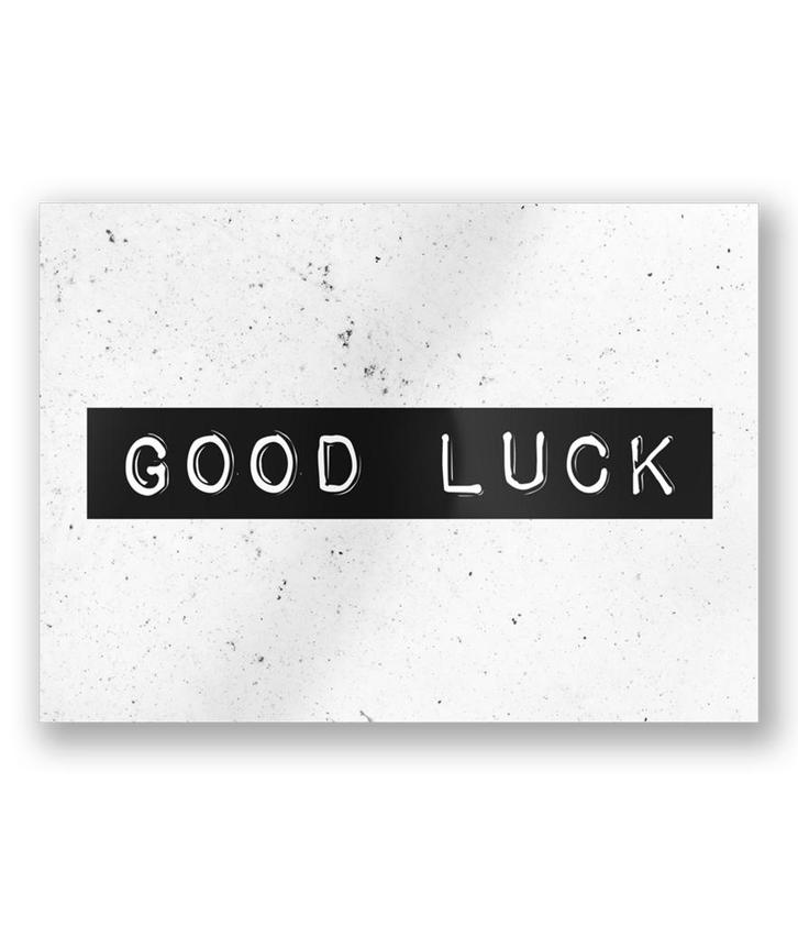Wenskaart Good Luck 15cm, Hobby en Vrije tijd, Feestartikelen, Nieuw, Verzenden