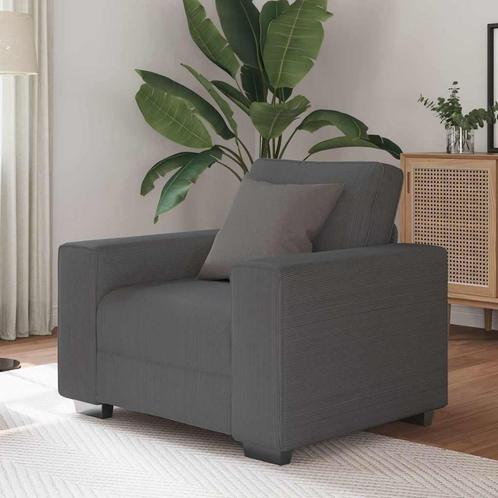 vidaXL Fauteuil 60 cm corduroy stof donkergrijs, Huis en Inrichting, Banken | Bankstellen, Nieuw, Stof, Eenpersoons, Verzenden