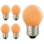 Calex LED kogellamp 240V 1W 12lm E27 Oranje (E27 LED), Verzenden, Nieuw