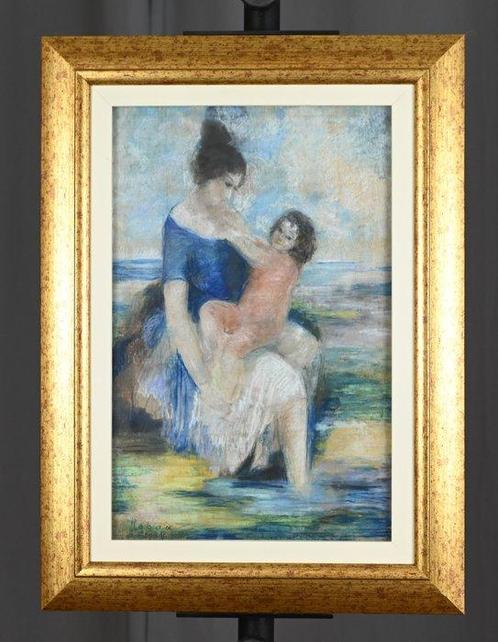 Blanche Roboa Pissarro (1878-1945) - Mère et enfant, Antiek en Kunst, Kunst | Schilderijen | Klassiek