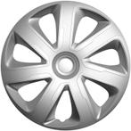 4-Delige Wieldoppenset Livorno 15-inch zilver carbon-look, Auto diversen, Wieldoppen, Nieuw, Verzenden