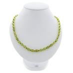9 Karaat peridoot kralenketting, Gebruikt, Overige kleuren, Ophalen of Verzenden, Met edelsteen