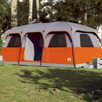 vidaXL Gezinstent 9-persoons waterdicht grijs, Caravans en Kamperen, Tenten, Verzenden, Nieuw, Tot en met 2