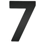 Huisnummer 7 120 mm mat zwart, Verzenden, Nieuw