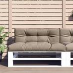 Palletkussens Taupe - 2 st. | Retourdeal | 35% Korting!, Ophalen of Verzenden, Nieuw, Grijs, Rechthoekig