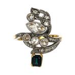 Ring - 18 karaat Geel goud, Zilver - 1.95ct. tw. Saffier -, Sieraden, Tassen en Uiterlijk, Ringen, Nieuw