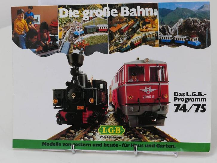 LGB von Lehmann Die Große Bahn. Das LGB Programm 74/75, Verzamelen, Spoorwegen en Tramwegen, Overige typen, Gebruikt, Ophalen of Verzenden