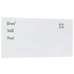 Stijlvol Magneetbord Glas Wit 100x50 - Retourdeal -, Ophalen of Verzenden, Nieuw, Magneetbord