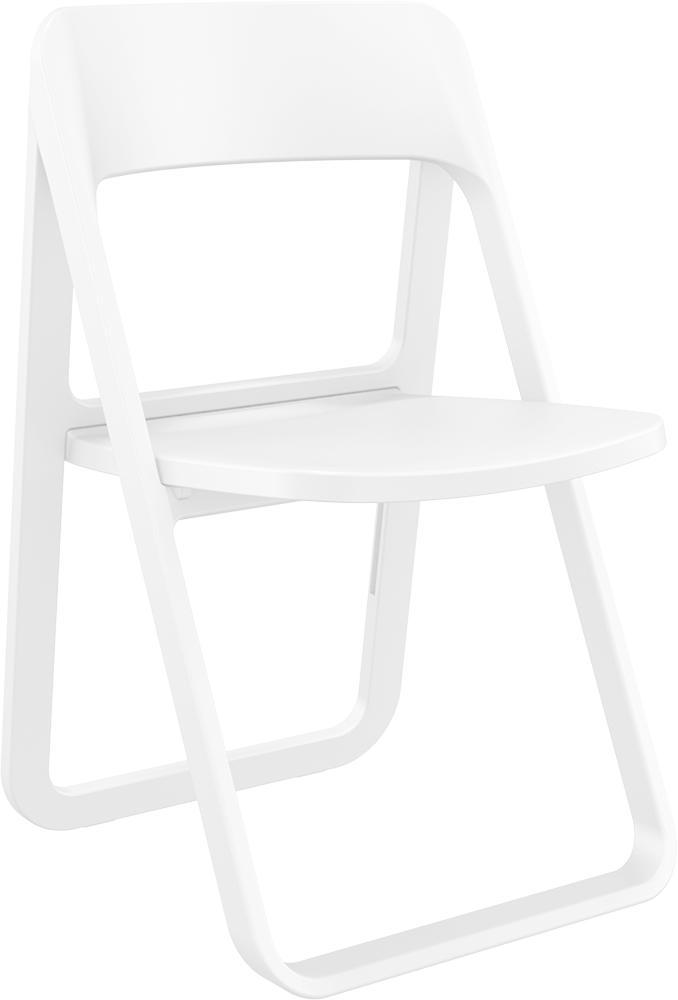Klapstoel - Dream - Wit - Kunststof - Siesta, Tuin en Terras, Tuinstoelen, Verzenden