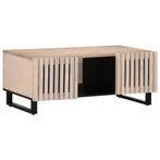 vidaXL Salontafel 100x55x40 cm massief mangohout wit, Huis en Inrichting, Tafels | Salontafels, Verzenden, Nieuw, Overige houtsoorten