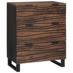 vidaXL Dressoir - 60x33.5x75 cm, gemaakt van massief, Huis en Inrichting, Kasten | Dressoirs, Verzenden, Nieuw, Overige houtsoorten