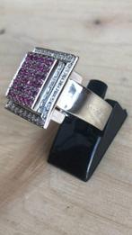 DD Gioielli - Ring - 18 karaat Witgoud Robijn, Sieraden, Tassen en Uiterlijk, Ringen, Nieuw