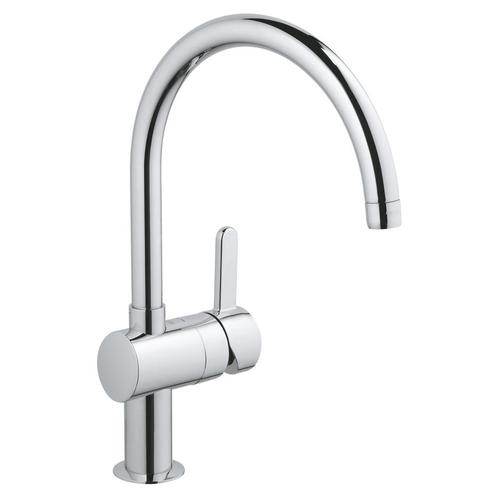 Keukenkraan Grohe Flair C-uitloop 1-Gats met Hoge Uitloop, Doe-het-zelf en Verbouw, Sanitair, Kraan, Nieuw, Chroom, Ophalen of Verzenden