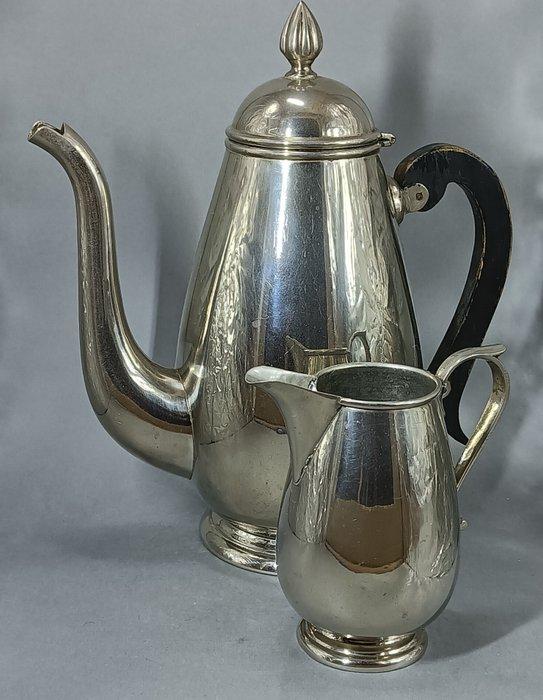 Lackner Metallwarenfabrik - Koffieservies - Verzilverd, Antiek en Kunst, Curiosa en Brocante