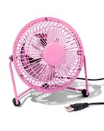 HEMA Tafelventilator USB retro neon roze Ø10cm, Witgoed en Apparatuur, Airco's, Verzenden, Nieuw