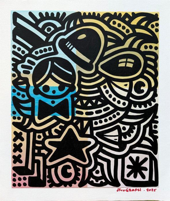 Ottograph - The big decision, Antiek en Kunst, Kunst | Schilderijen | Modern