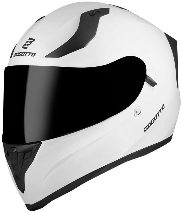 Bogotto H128 Solid Wit Helm, Motoren, Kleding | Motorhelmen, Integraalhelm, Heren, XXL, Nieuw met kaartje, Overige merken, Verzenden