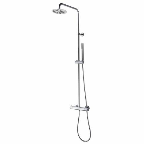 Wiesbaden Caral-Eco douche-opbouwset + therm. Mengkraan, Doe-het-zelf en Verbouw, Sanitair, Kraan, Nieuw, Chroom, Ophalen of Verzenden