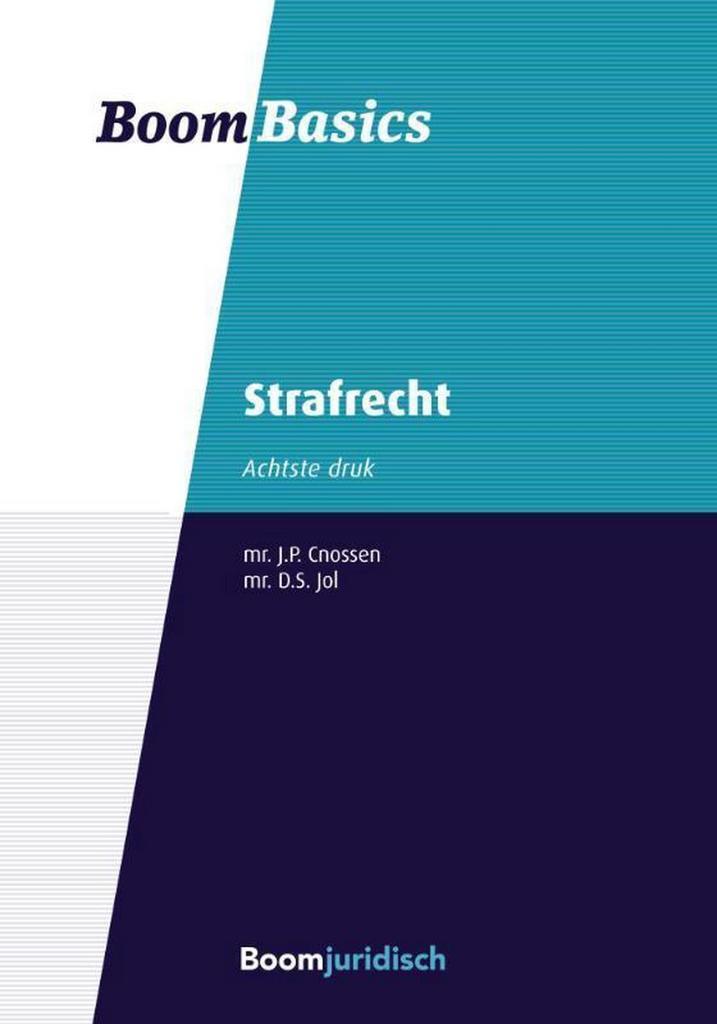 Strafrecht / Boom Basics 9789462902978 J.P. Cnossen, Boeken, Wetenschap, Gelezen, Verzenden