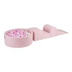 Foam blokken speelset met ballenbak| velvet | Roze, Ophalen of Verzenden, Nieuw