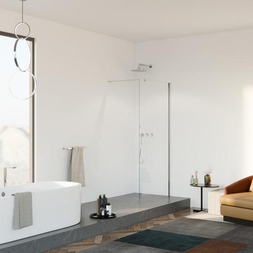 Inloopdouche 90x200 8mm Nano glas RVS serie Silvio, Doe-het-zelf en Verbouw, Sanitair, Verzenden