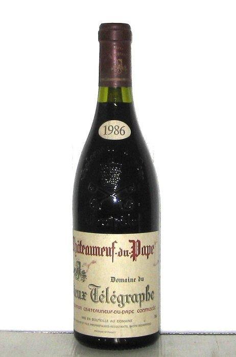 1986 Châteauneuf du Pape - Domaine du Vieux Télégraphe -, Verzamelen, Wijnen