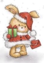 Clear Stamps - Wild Rose Studio - Christmas Bunny, Hobby en Vrije tijd, Nieuw