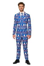 Blauw Pak Kerstmis, Kleding | Heren, Carnavalskleding en Feestkleding, Verzenden, Nieuw
