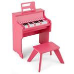 LIVSK Kinderpiano met Krukje - 25 Toetsen - 6 Instrumentgelu, Verzenden, Nieuw